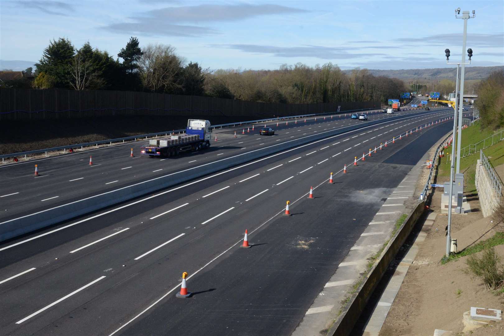 Roads became quieter as we headed towards lockdown - here's the M20 on a Tuesday morning.