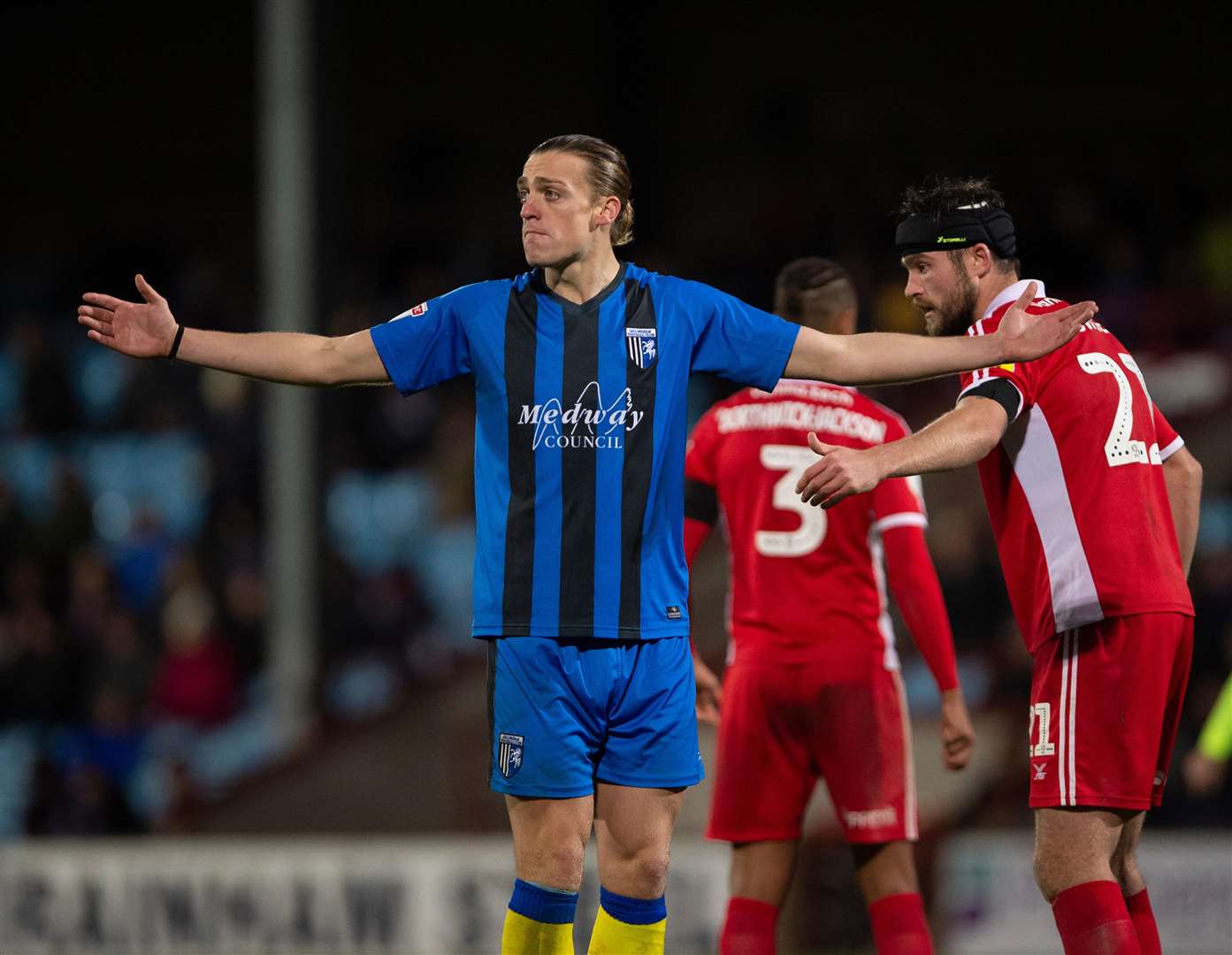 Gillingham striker Tom Eaves Picture: Ady Kerry