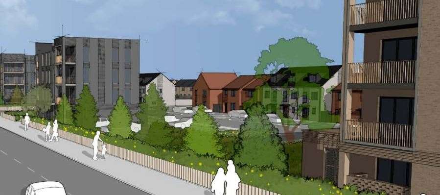 Artist impressions of the Taylor Wimpey development plans at Stone Pit, near Dartford. Picture: Taylor Wimpey