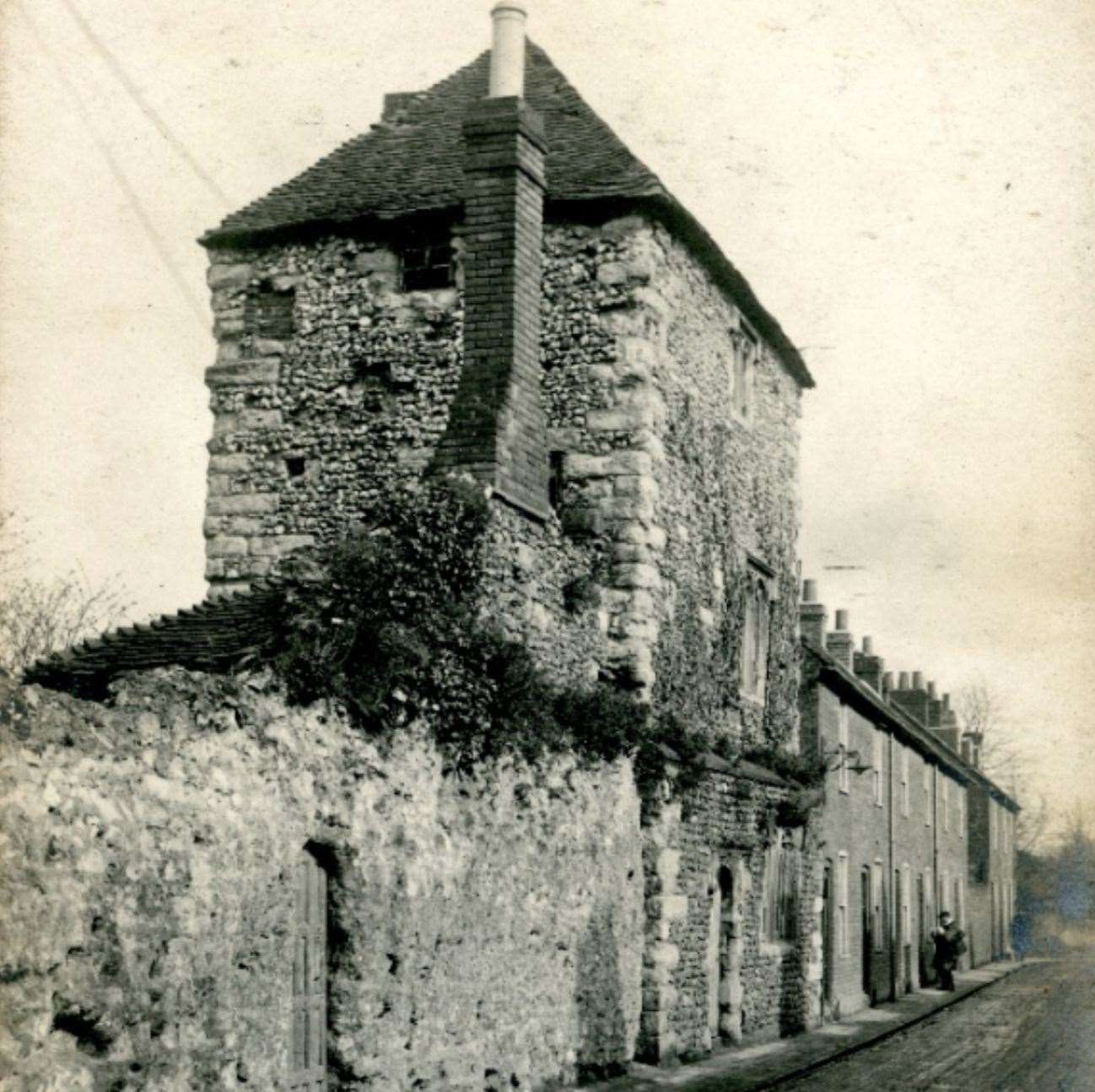 A postcard view of Sudbury Tower as it was prior to its restoration at the beginning of the 20th century. Pic: Clive Bowleycollection