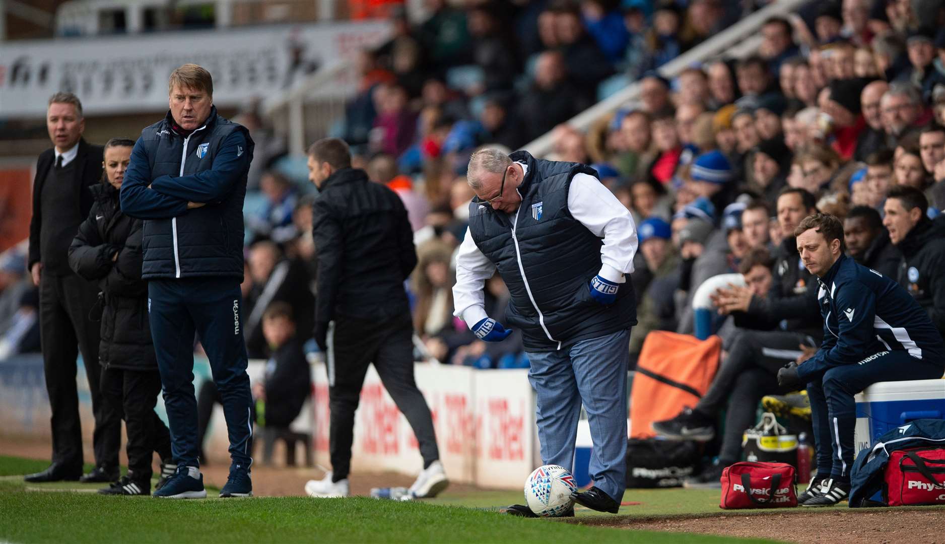 Steve Evans made his first return to London Road as manager since being sacked by Peterborough United Picture: Ady Kerry