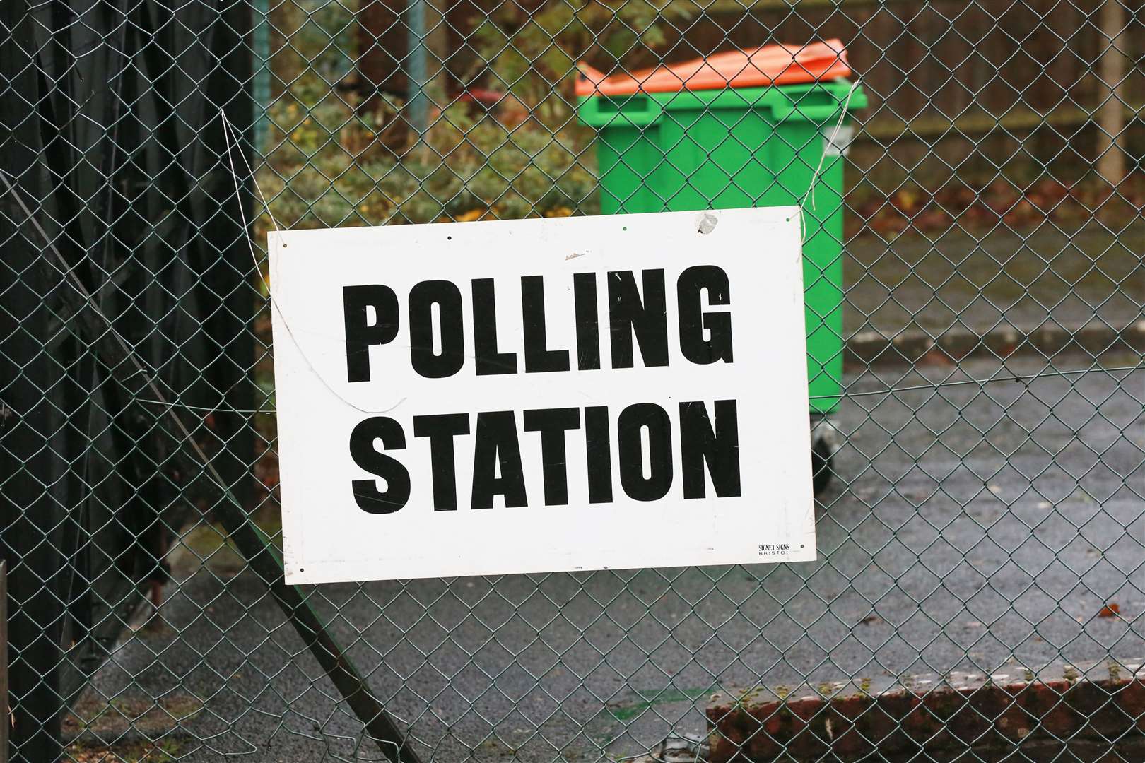 A polling station at Grove Green Community Centre. Picture: John Westhrop