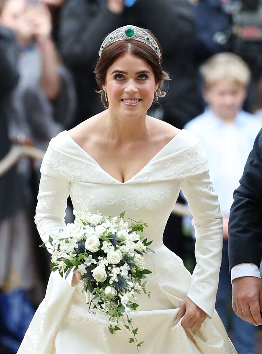 Princess Eugenie’s bouquet was created by Patrice Van Helden Oakes (Yui Mok/PA)