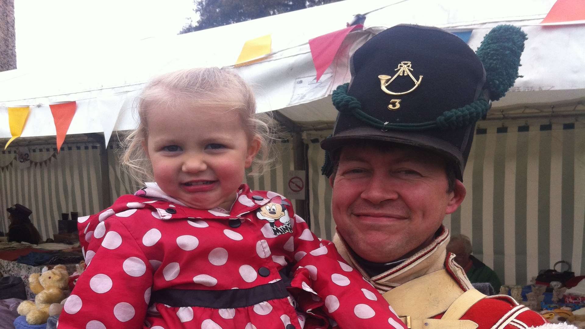 Mathew Edgar and Jasmine Phillips, two with Mathew Edgar enjoying the fun at Rochester Castle.