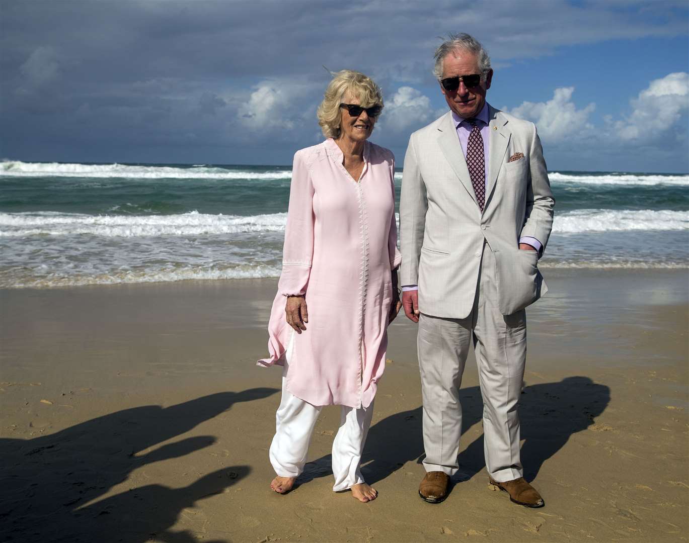 Charles and Camilla visit Broadbeach on their trip to the Gold Coast in 2018 (Steve Parsons/PA)