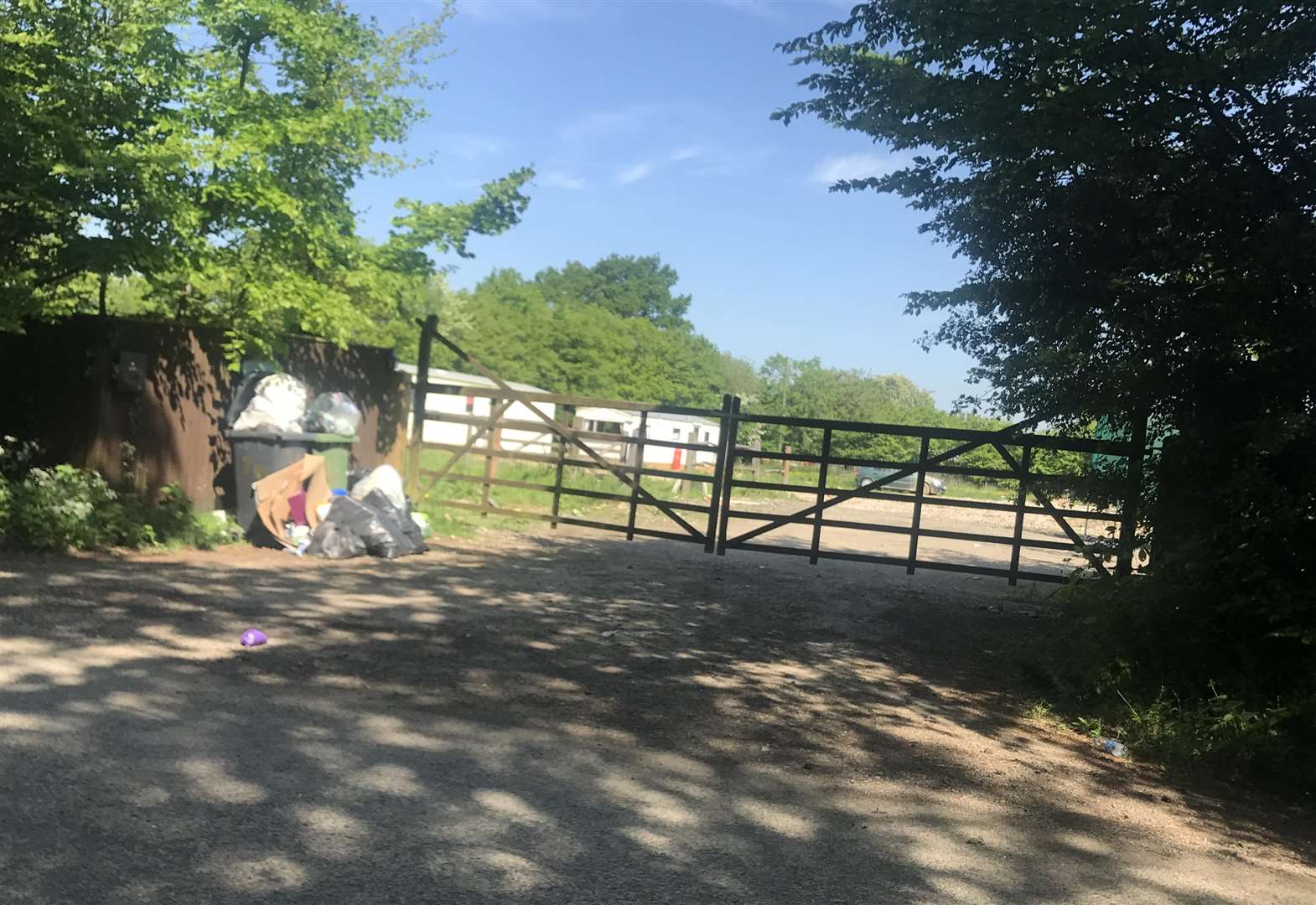 The travellers site in High Halden