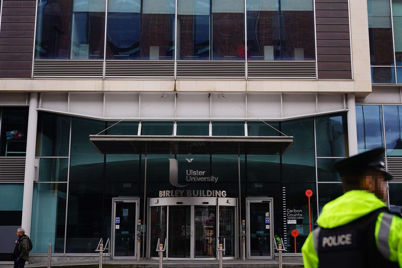 US President Joe Biden was due to open Ulster University’s new Belfast campus before heading to the Republic of Ireland (Aaron Chown/PA)