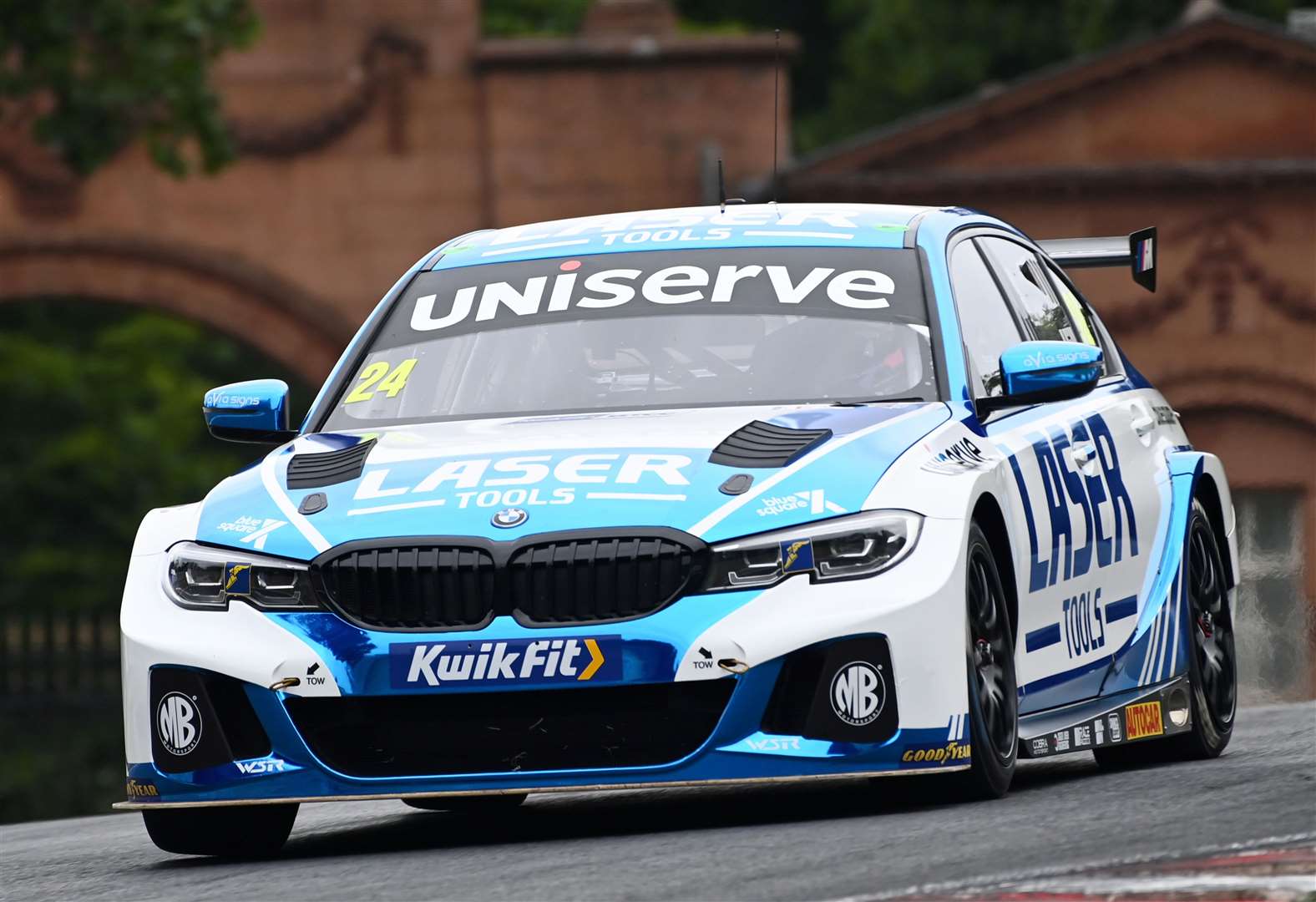 Jake Hill on his way to victory at Oulton Park. Picture: BTCC/Jakob Ebrey