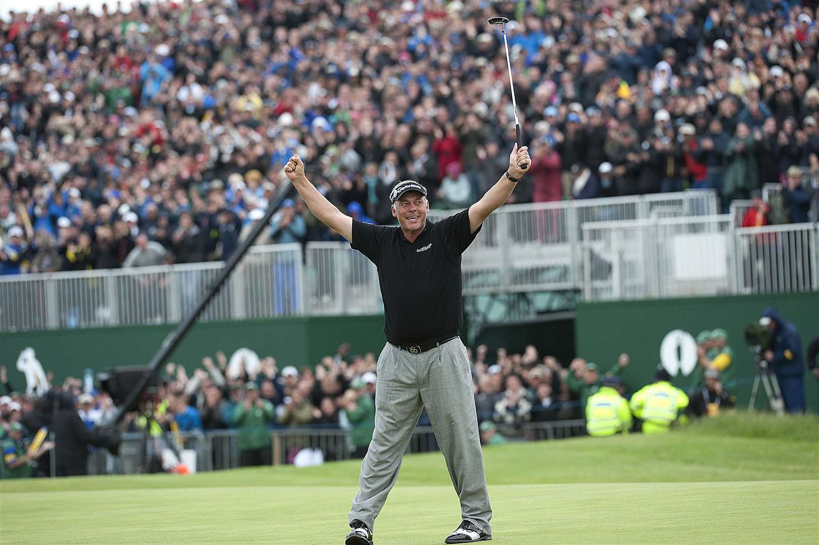 The Open was last held in Sandwich in 2011 when Darren Clarke claimed the Claret Jug Picture: Barry Goodwin