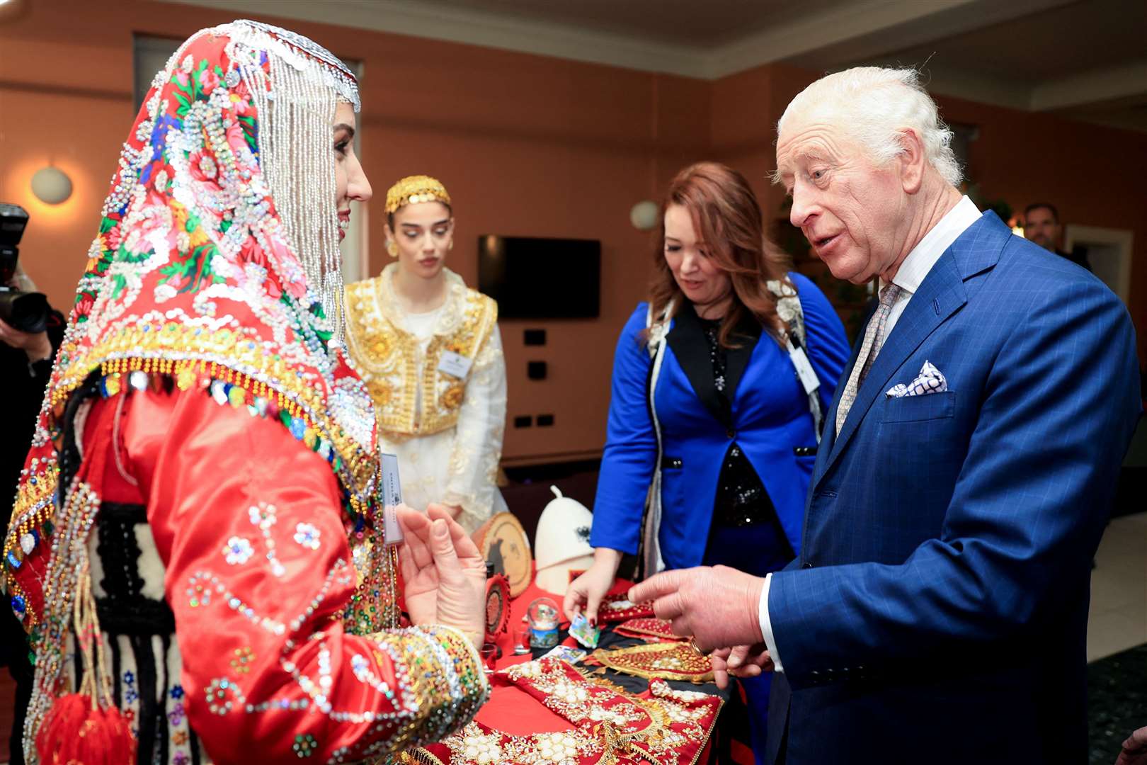 The royal couple attended a reception in celebration of community cohesion (Mina Kim/PA)