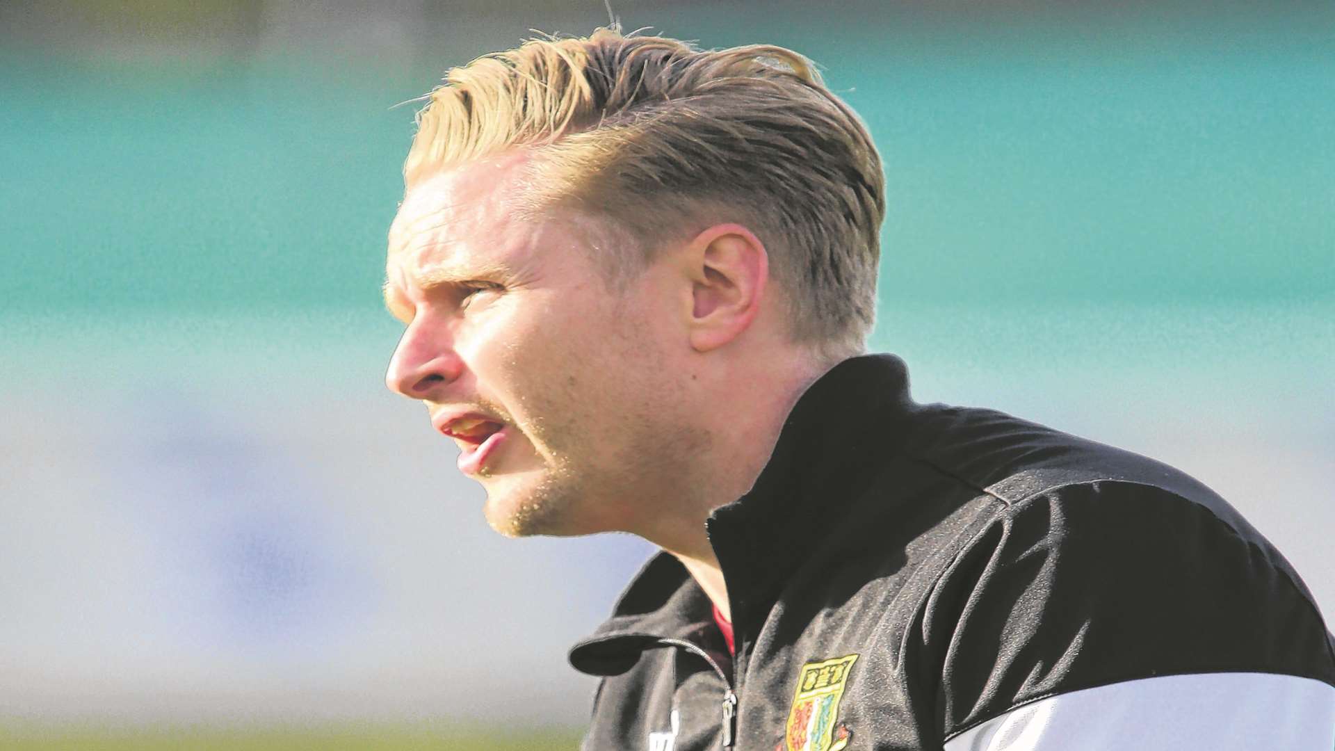 Sittingbourne boss Nick Davis didn't like what he saw on Saturday Picture: John Westhrop