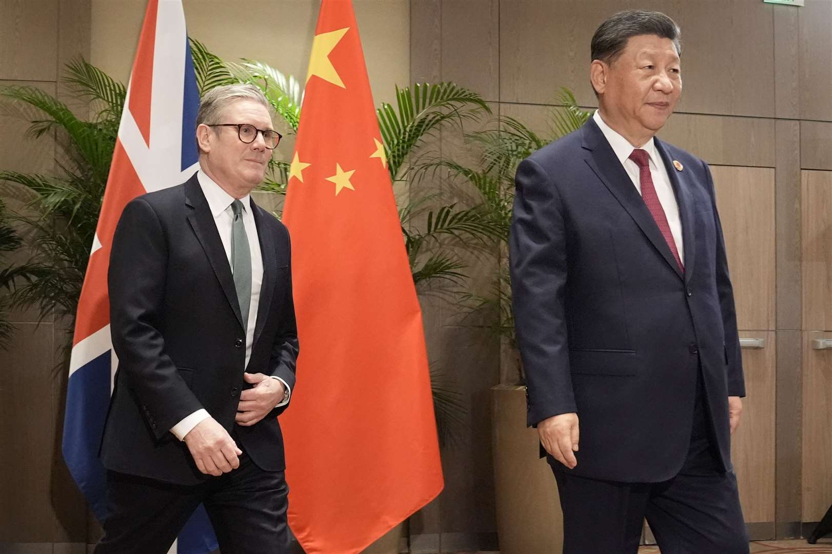 Sir Keir Starmer and Xi Jinping met in Rio de Janeiro (Stefan Rousseau/PA)