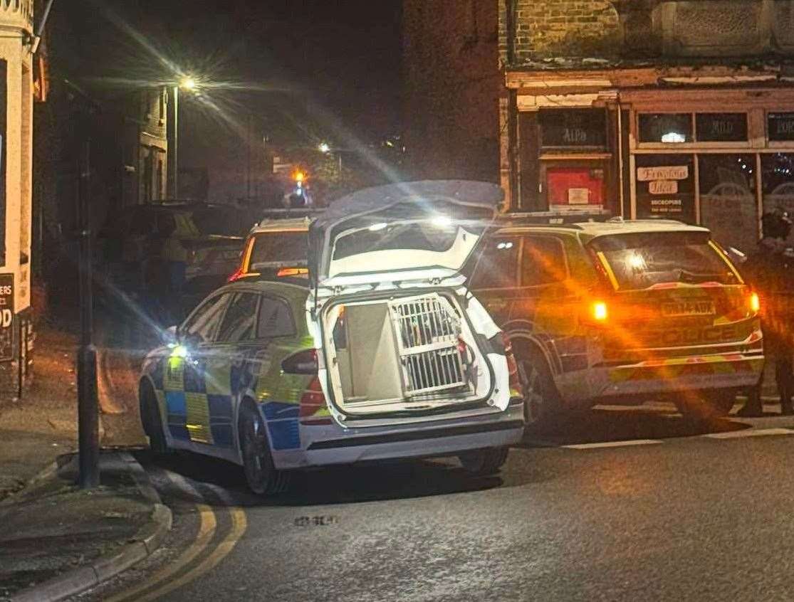 Four people were arrested after armed police were seen outside the Smugglers Inn in Herne Bay. Picture: Dean Clark