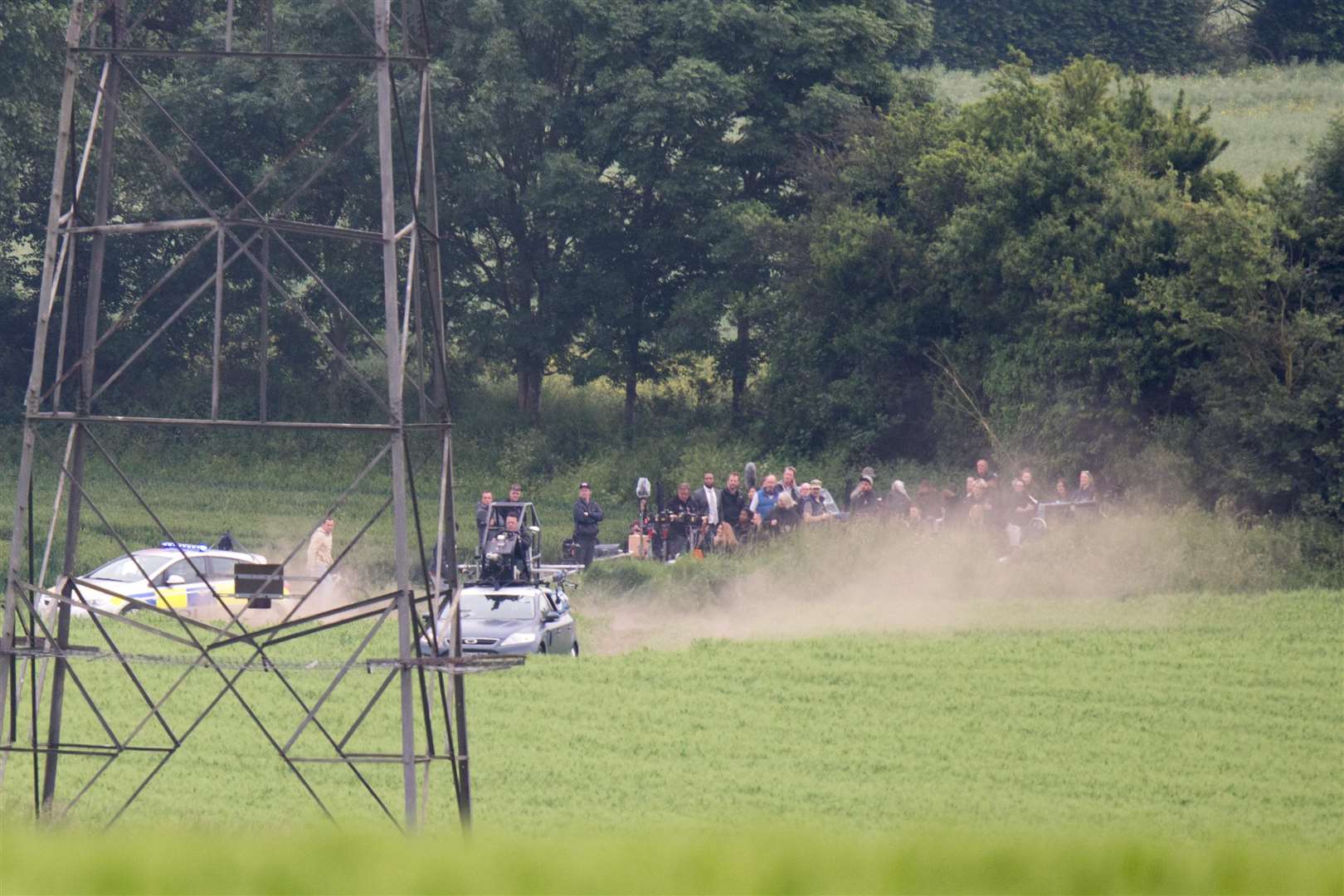 Black Mirror scenes being filmed in Cobham