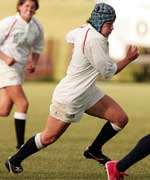 Amy Garnett in England action