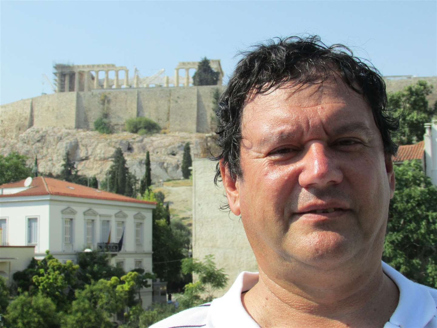 Miltos Petridis in home city of Athens