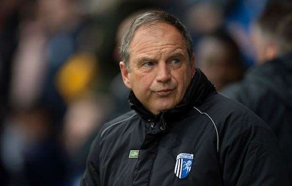 Gillingham boss Steve Lovell at Peterborough Picture: Ady Kerry (8315407)