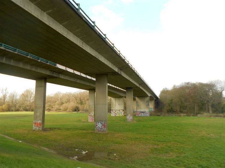 The A21 Medway Viaduct at Tonbridge. Picture Nigel Cox (25799034)