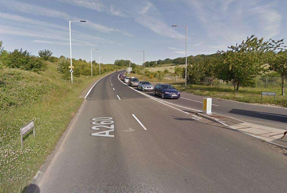 General view of Spitfire Way in Hawkinge. Credit: Google Maps (1428243)