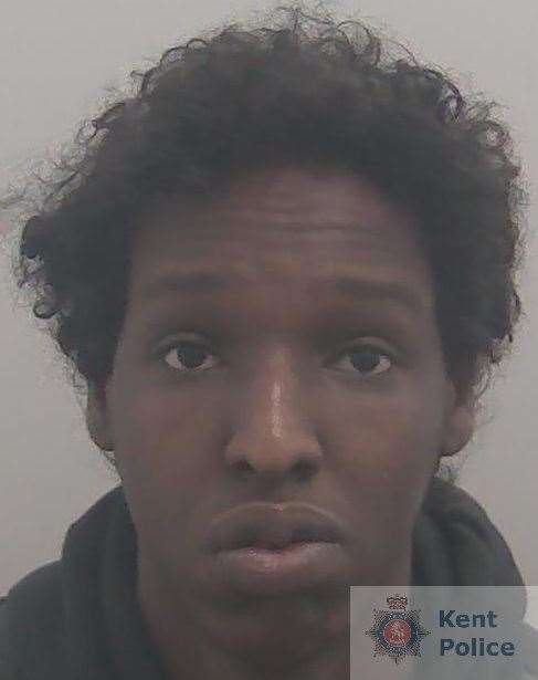 Bilaal Farah has been jailed for three years and nine months. Picture: Kent Police