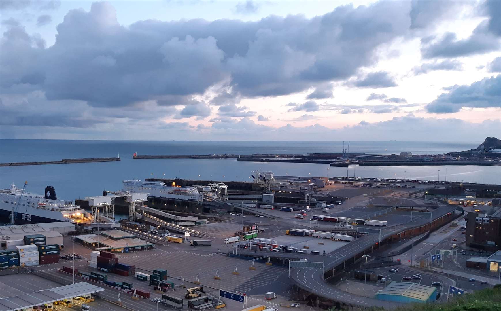 Dover Eastern Docks. Stock picture