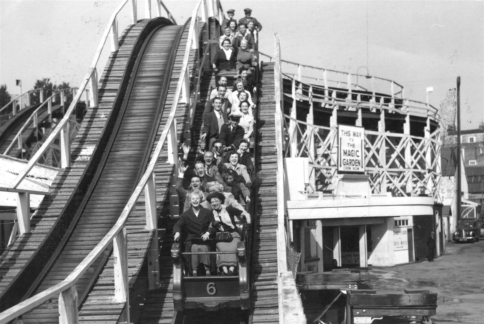 Dreamland and the rollercoaster in 1951