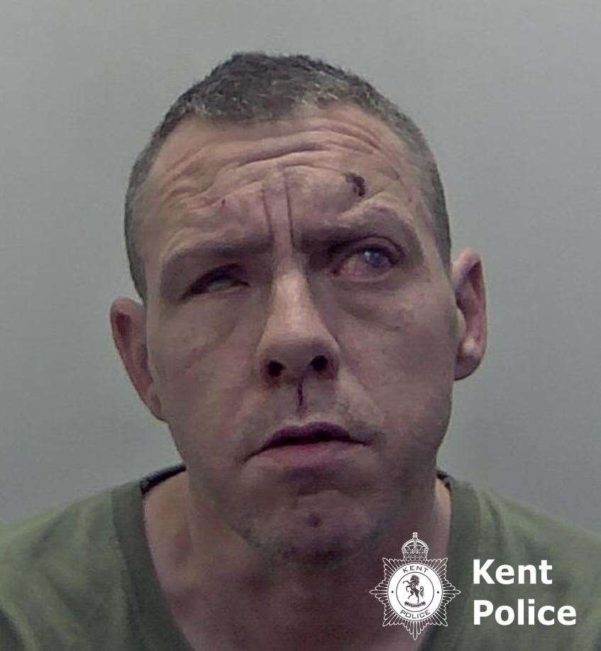 Andrew Burns, 41 and of Canterbury, has been jailed for two years