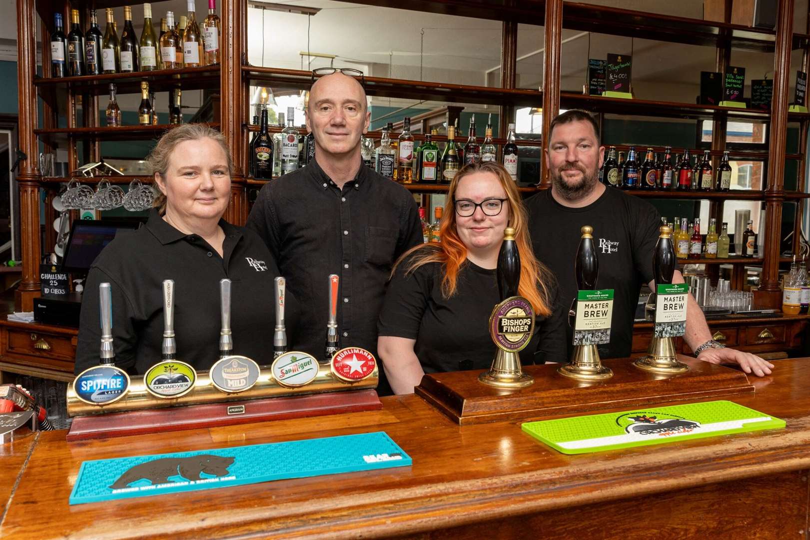 The management and staff team at The Railway Hotel in Faversham. Picture: Shepherd Neame