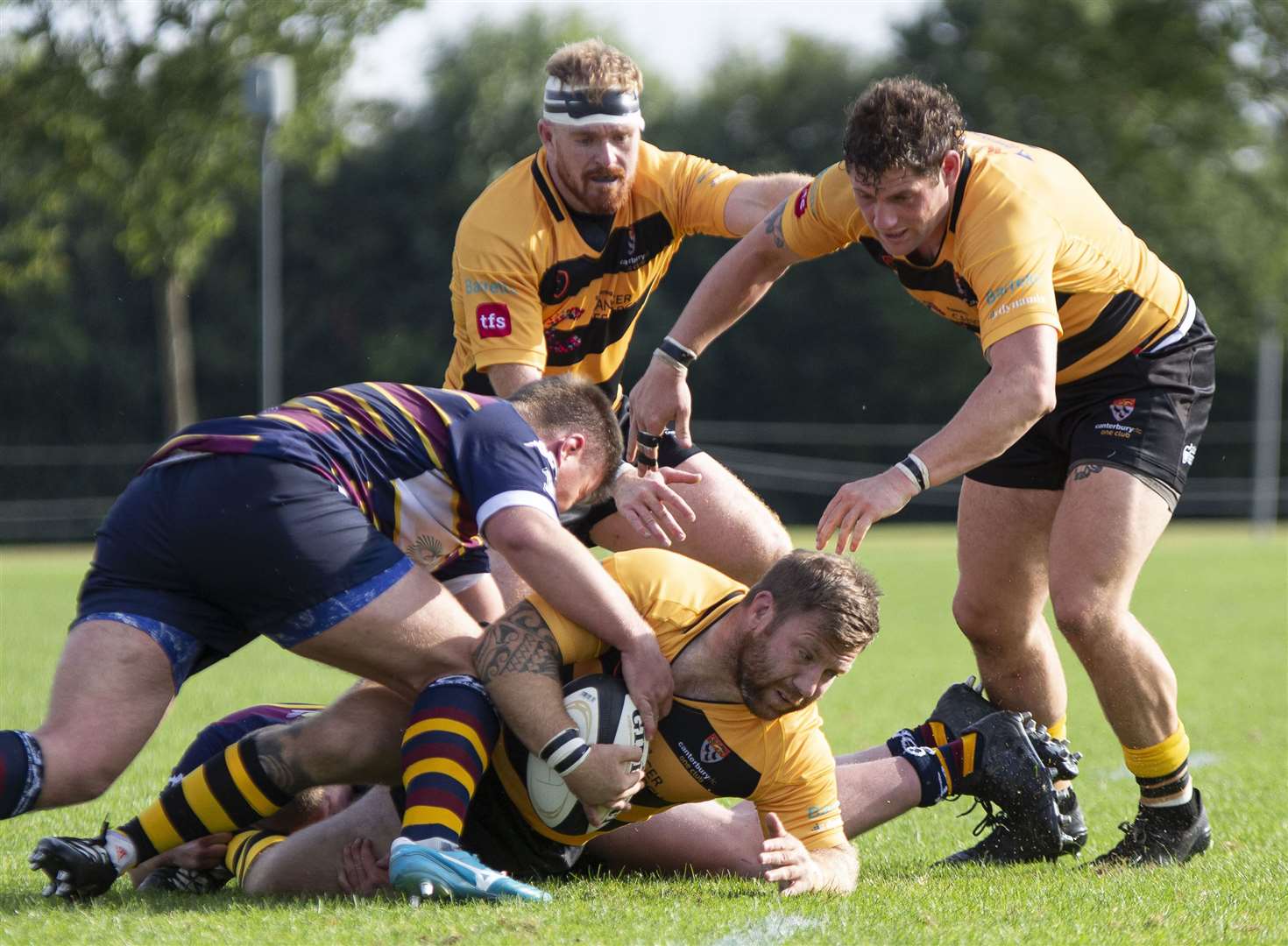 Tom Williams was among the tries for Canterbury Picture: Phillipa Hilton