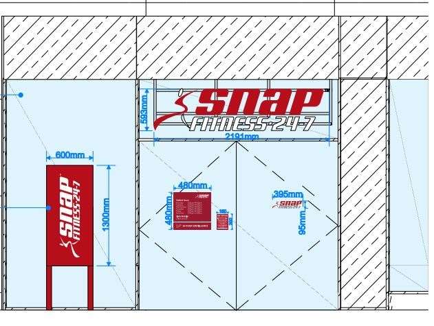 How the Snap Fitness signage could look