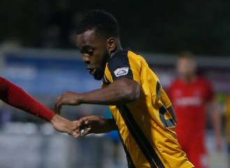 Maidstone forward Zavon Hines Picture: Andy Jones