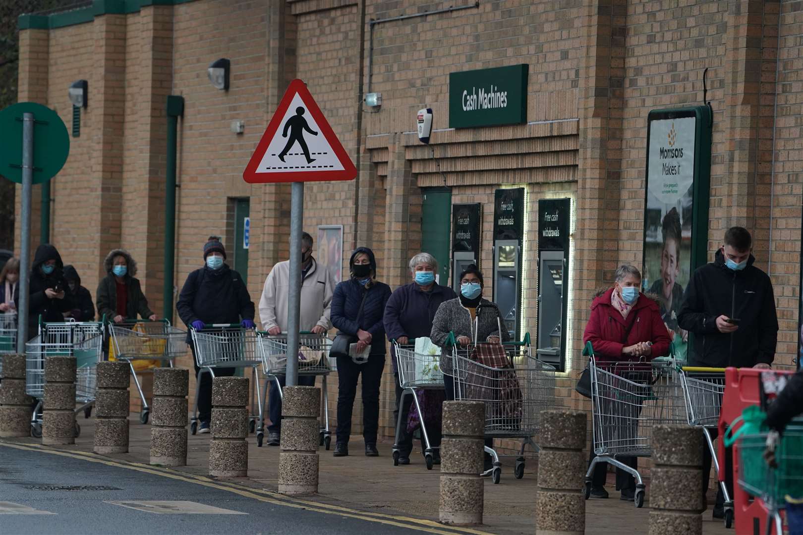 Morrisons enjoyed strong sales due to its ‘essential’ retailer status (Owen Humphreys/PA)