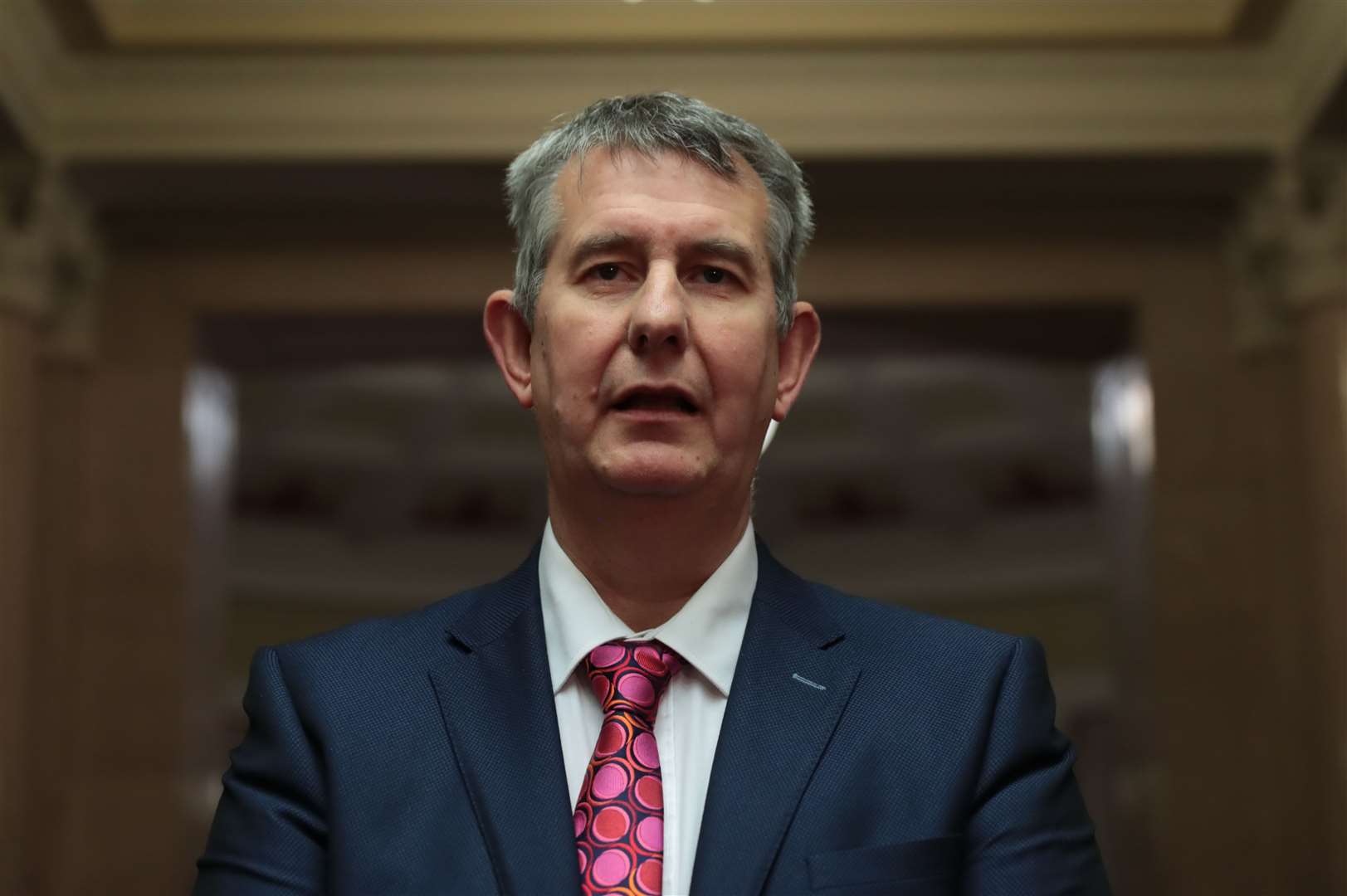 Edwin Poots announced his leadership bid last week (Liam McBurney/PA)