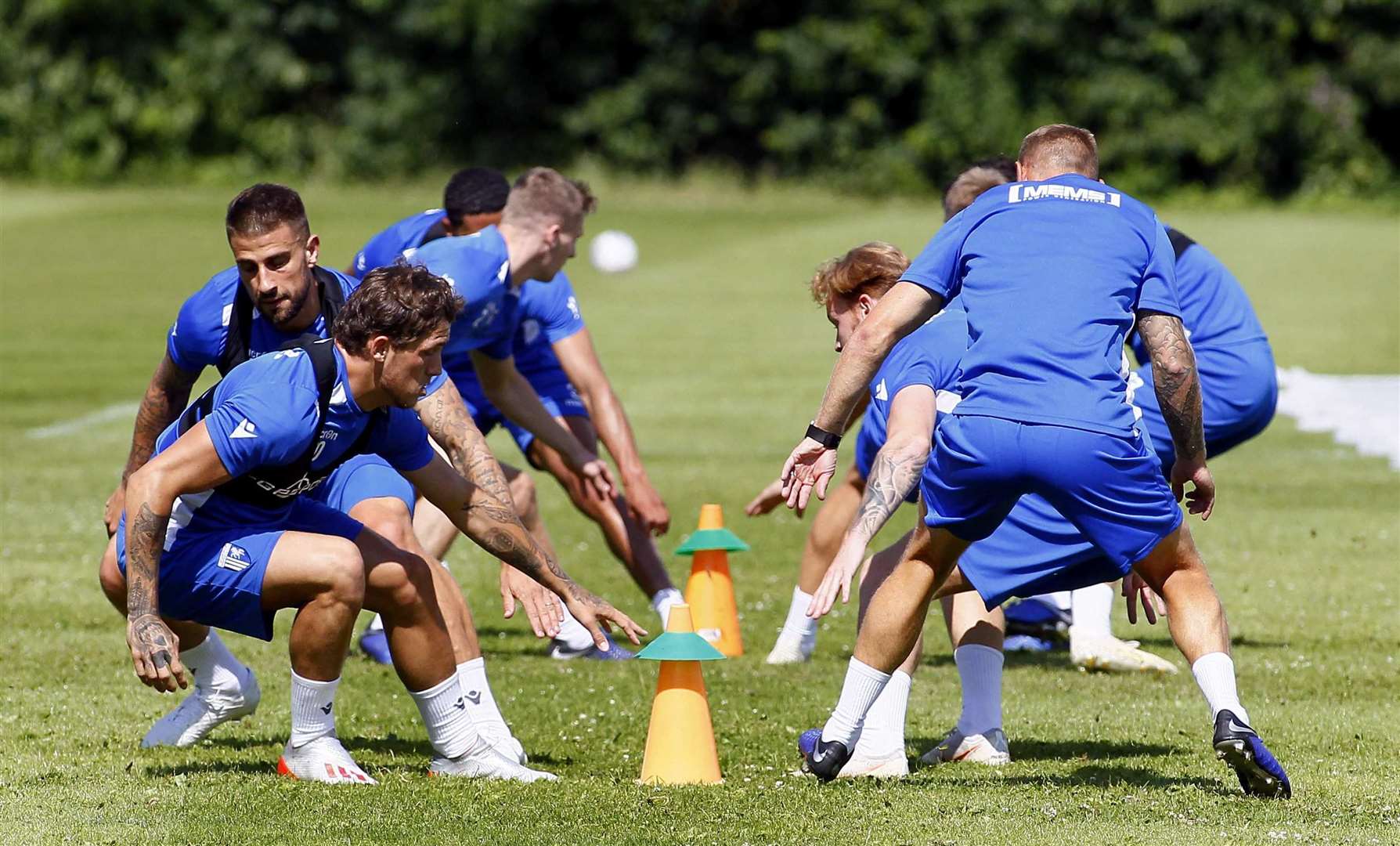 Gillingham training session at Beechings Cross Picture: Sean Aidan