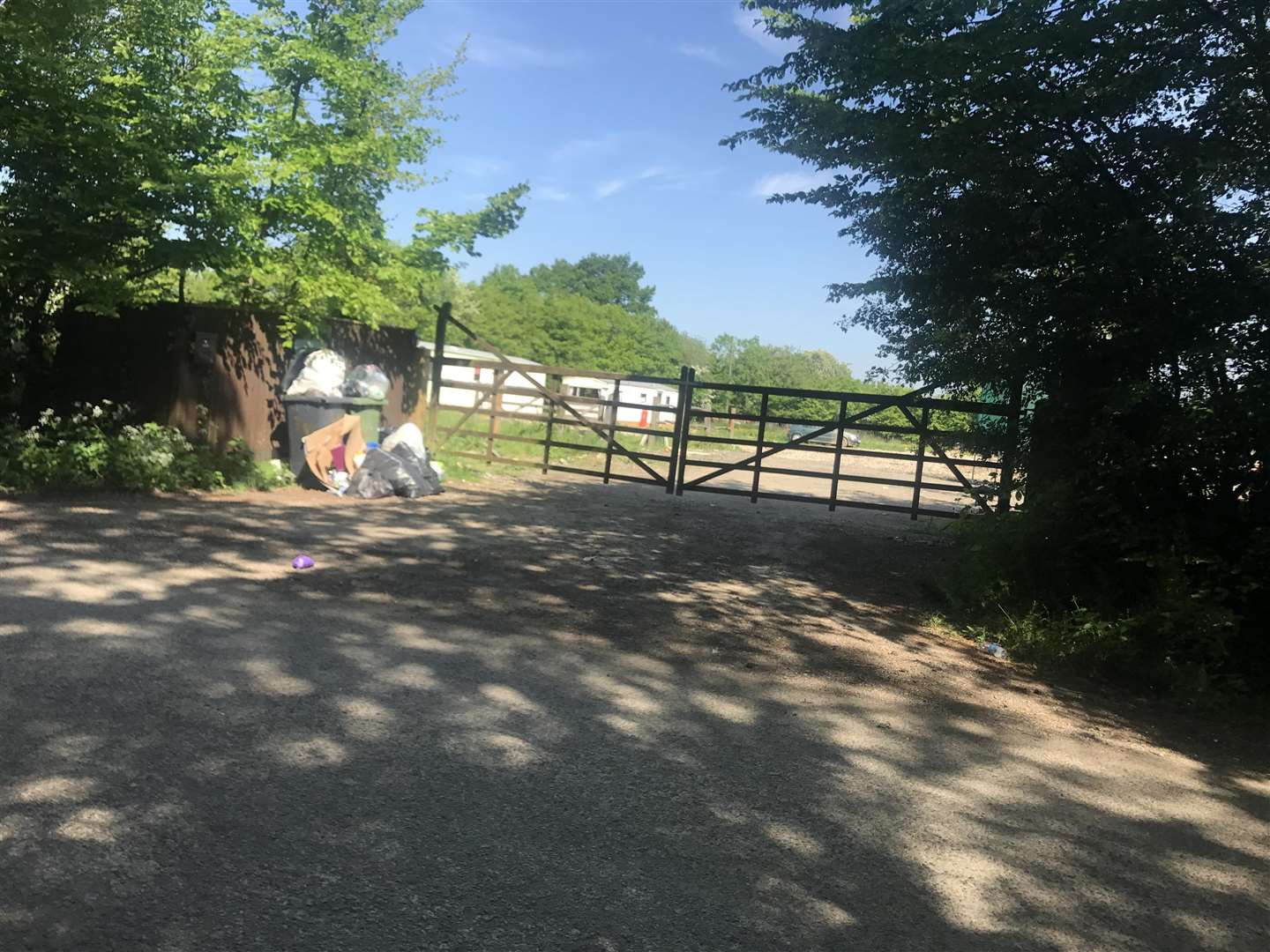 The traveller site in High Halden