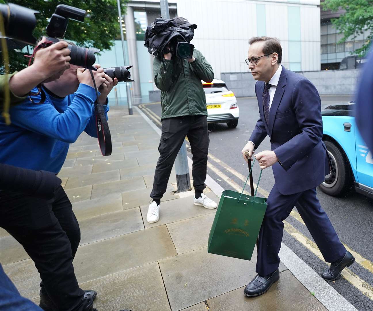 Former MP Imran Ahmad Khan arrives at court for sentencing (Stefan Rousseau/PA)