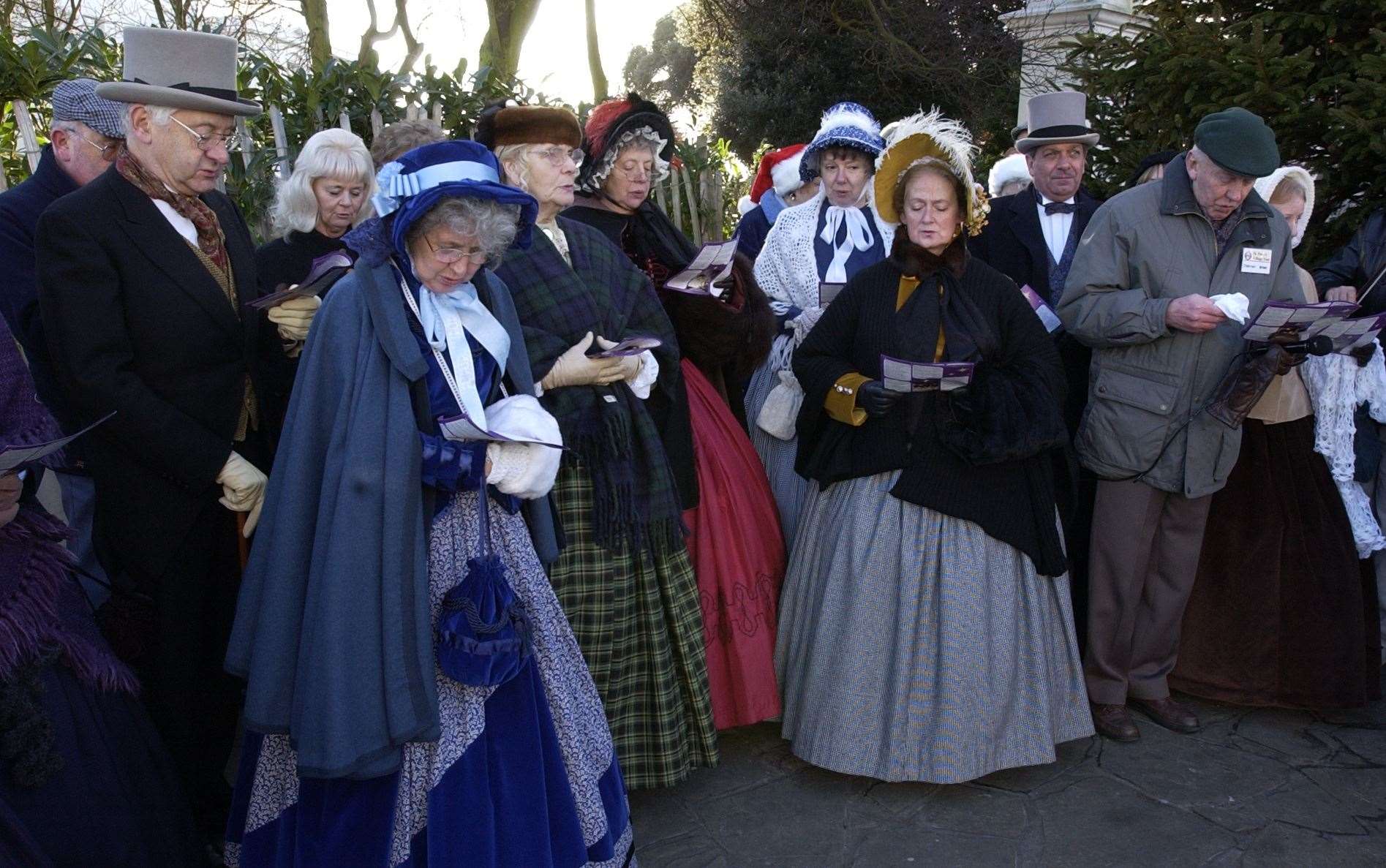 This is how I imagine carol singers…the truth was a little different