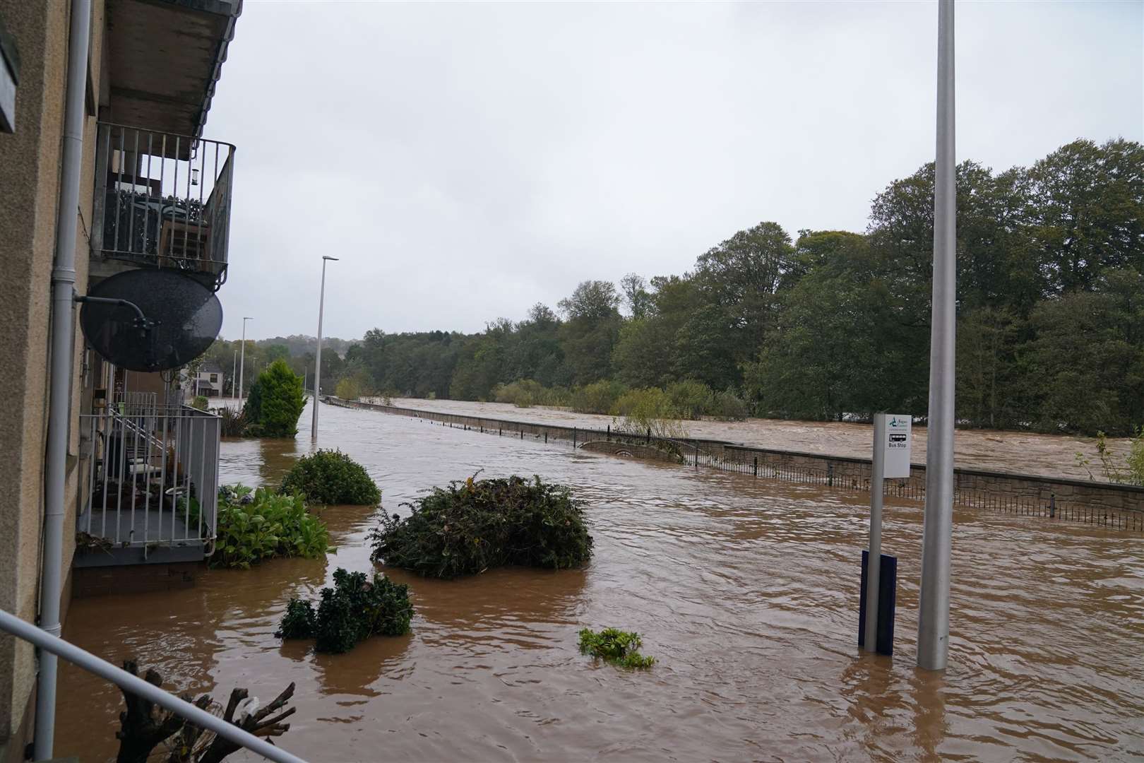 River Street in Brechin after the river South Esk broke its banks (Andrew Milligan/PA)