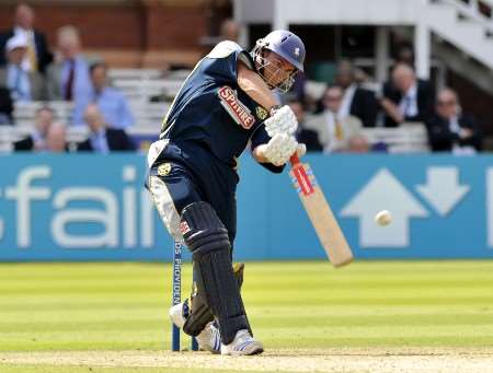 Ryan McLaren top scored for Kent with 63 but it was not enough to lead them to victory. Picture: BARRY GOODWIN