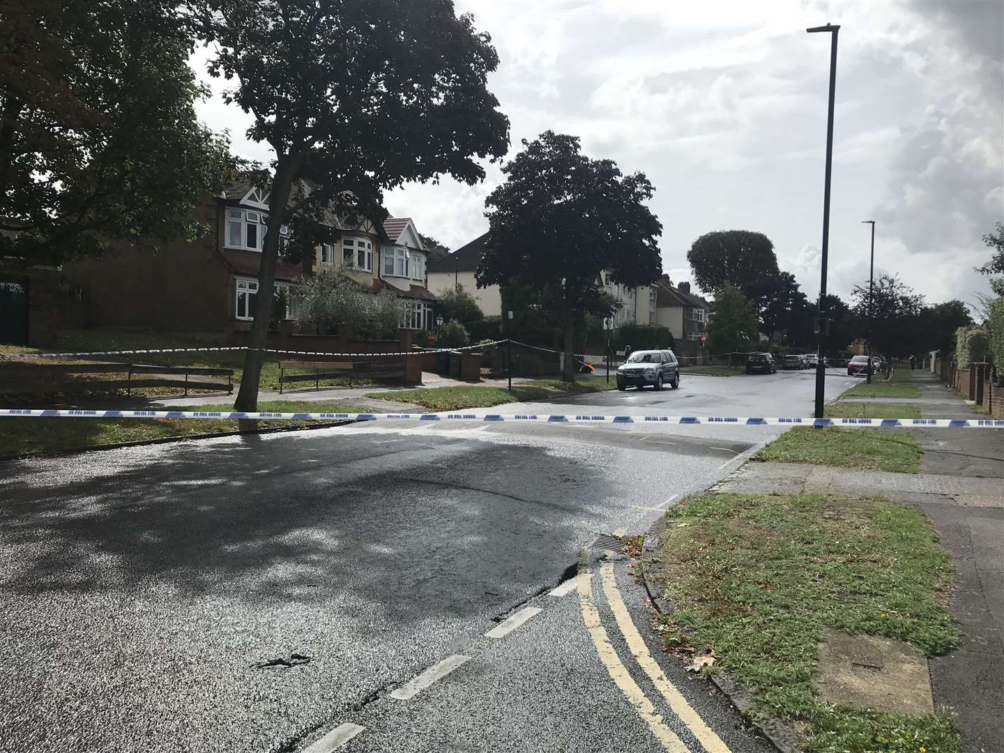 A police cordon at the scene in Kirkstall Gardens, Streatham Hill, south London (Andrew Quinn/PA)