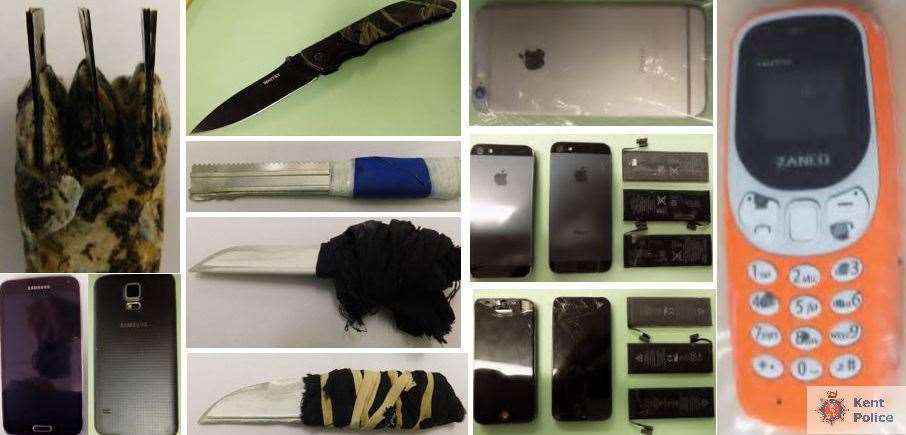 The items seized from McCartney's cell on the Isle of Sheppey. Picture: Kent Police (48420628)
