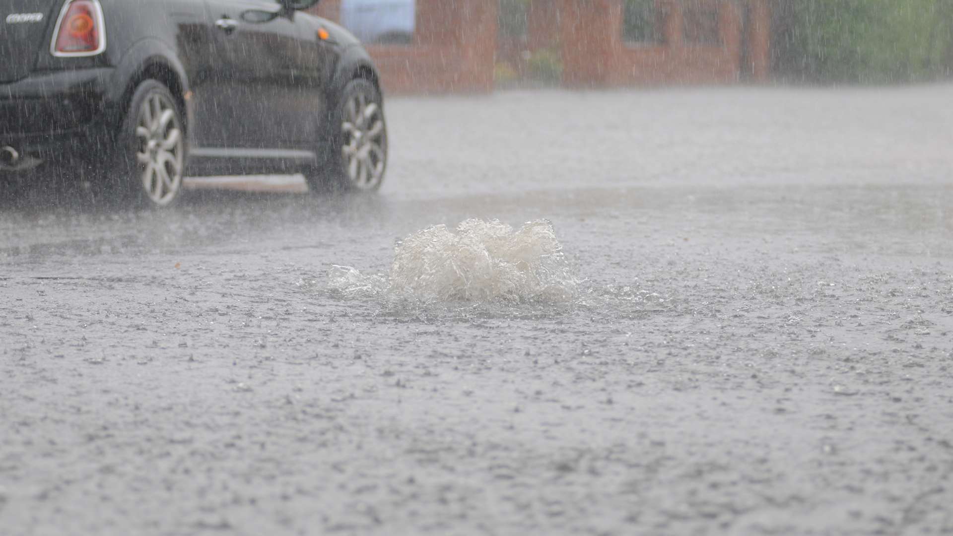 Heavy rain. Stock picture.