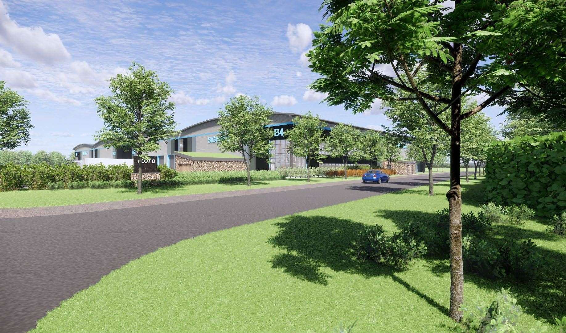 A CGI image of the Woodcut Farm proposal