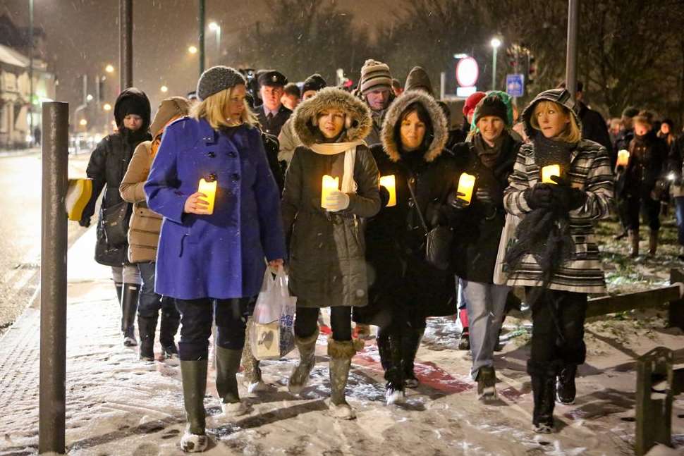 Memorial walk to mark the 20th anniversary of the death of schoolgirl Claire Tiltman