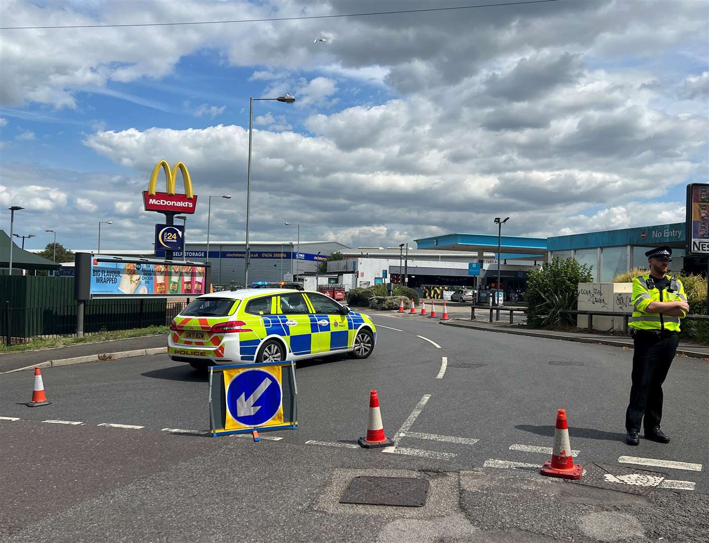 Police have cordoned off Beechings Industrial Centre in Twydall after a reported bomb alert