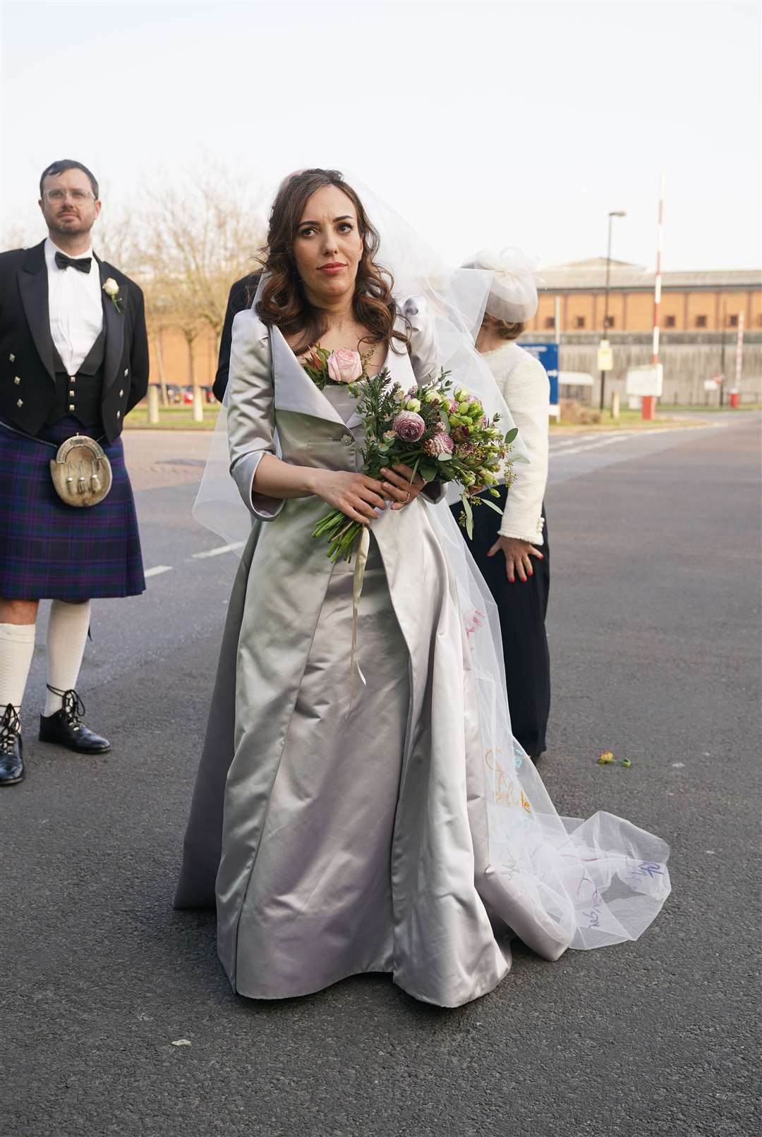 Stella Moris outside HMP Belmarsh (Yui Mok/PA)