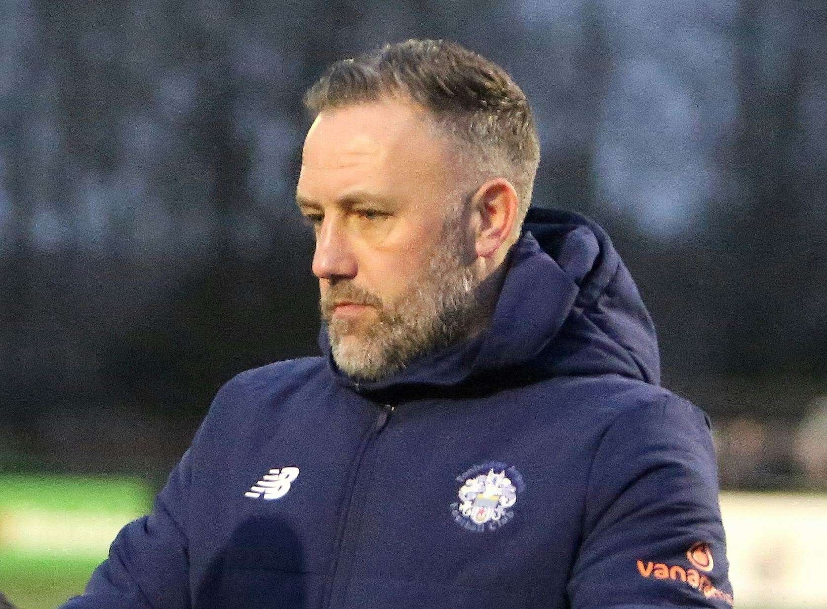 Tonbridge Angels manager Jay Saunders. Picture: David Couldridge