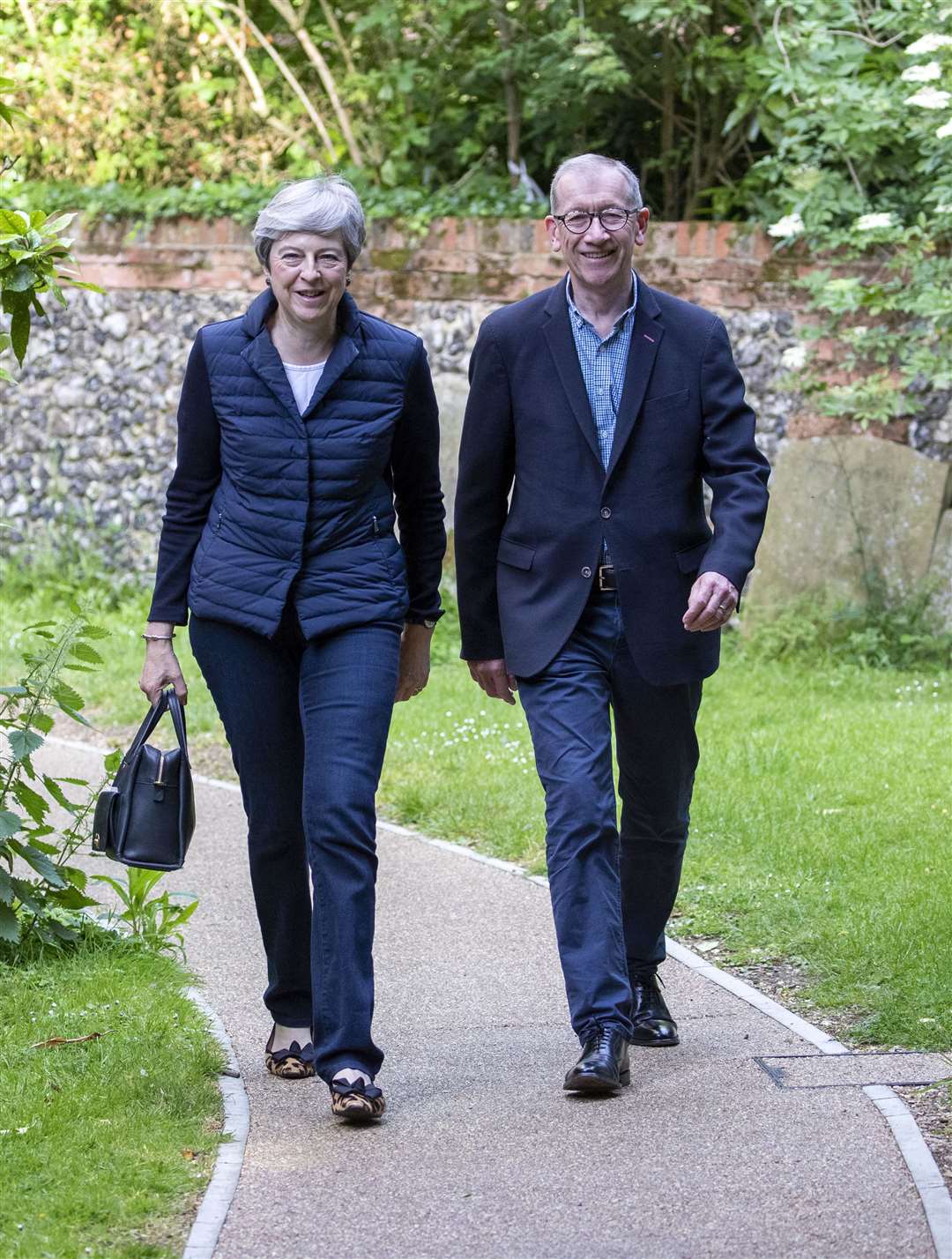 Former prime minister Theresa May described her husband as ‘her rock’ during her time in office (Steve Parsons/PA)