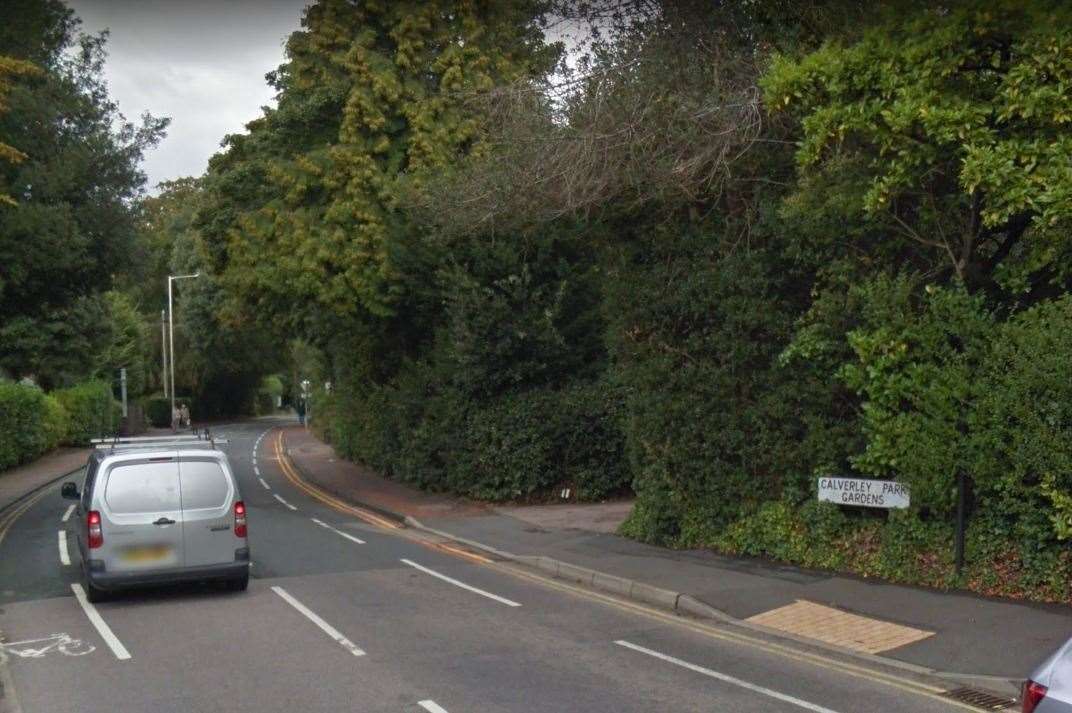 The incident happened in Calverley Park Gardens in Tunbridge Wells. Photo: Google (63408426)