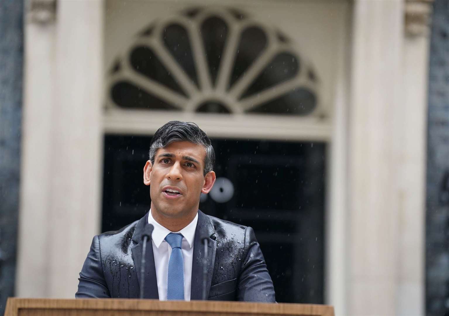 Prime Minister Rishi Sunak as he announced the general election. Picture: Stefan Rousseau/PA